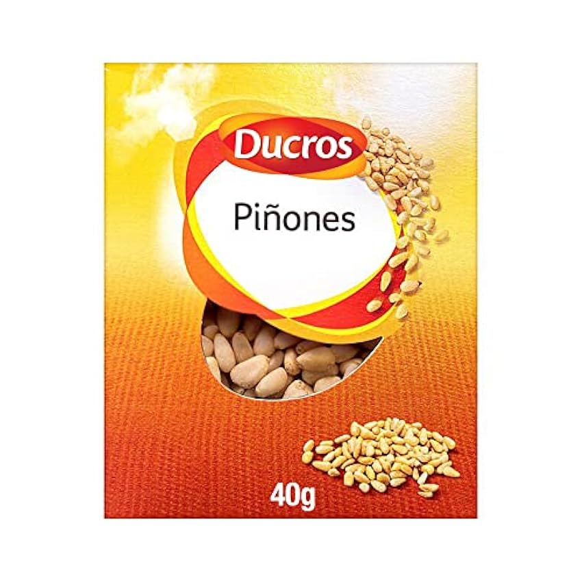 DUCROS - Frutos Secos - Piñones - Para Platos Salados o Dulces - Salsa Pesto - Estofados de carne - Ensaladas - Repostería - 40g jYqM3KrD