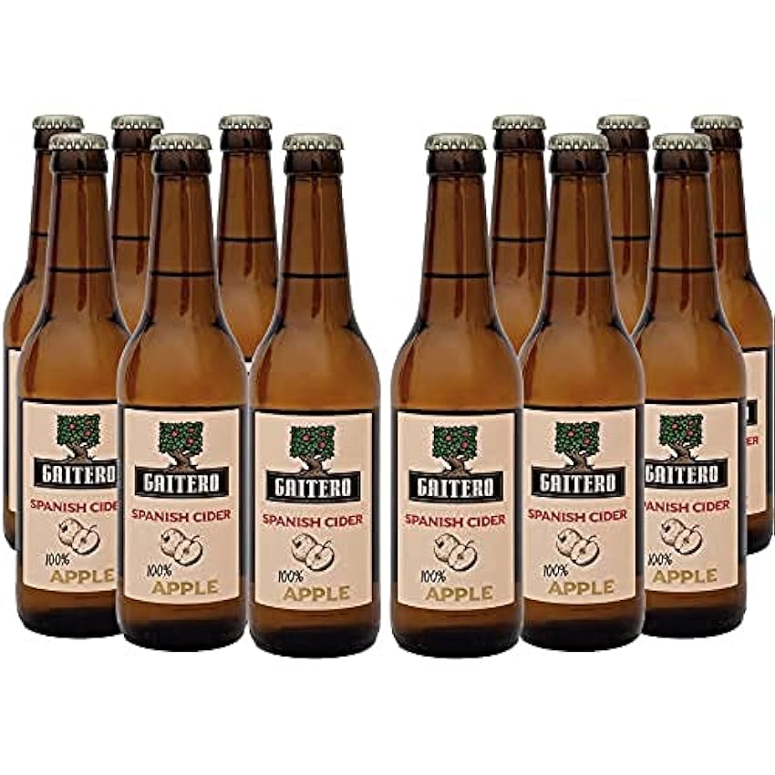 El Gaitero Spanish Cider 100% Apple 33Cl, Caja de 12 Botellas de 33Cl mJNDLfN8
