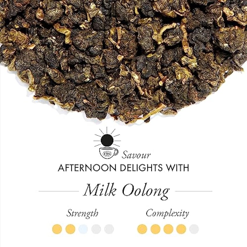 TWG Tea | Milk Oolong | Té Oolong | Lechoso y Tostado | 15 Bolsitas de Té de Algodón Cosidas a Mano | Caja de Regalo Originales OlTFJYjo
