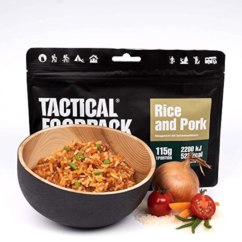 Tactical Foodpack Rice and Pork multipack - 25 platos l