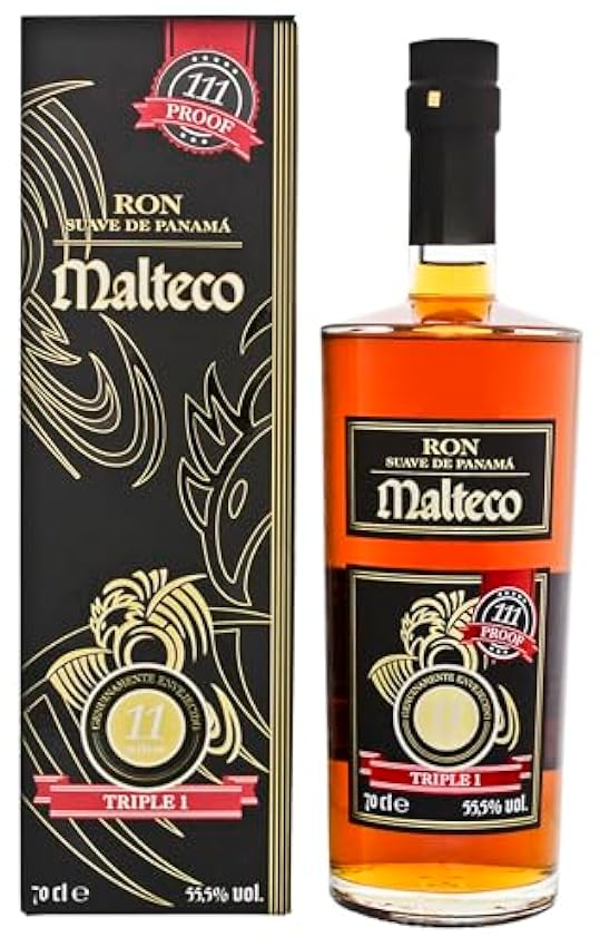 Malteco Ron 11 Años TRIPLE 1 55,5% Vol. 0,7l in Giftbox