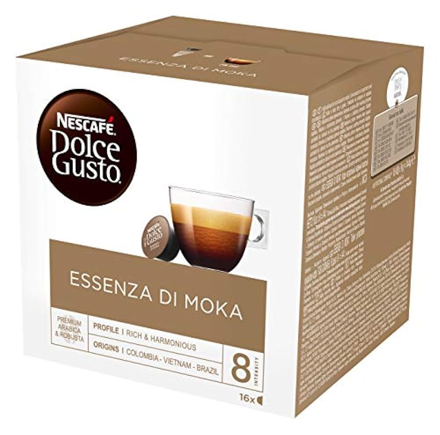 Nescafé Dolce Gusto Essenza di Moka, Cápsulas de Café, 