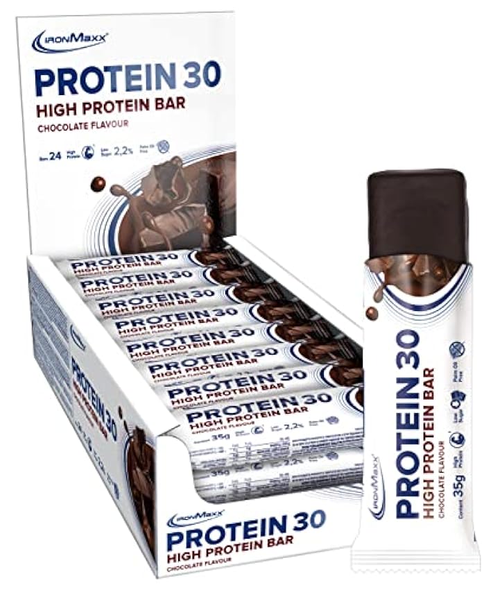 IronMaxx Proteína 30 barrita proteica- chocolate 24 x 3