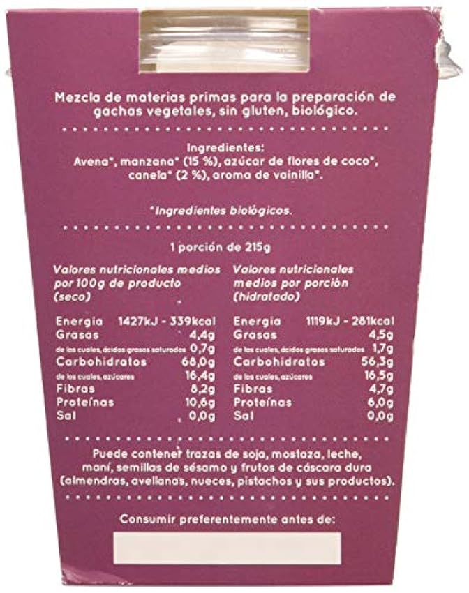 Dnabio Porridge De Manzana Y Canela 55G - 300 g JHVvbSow