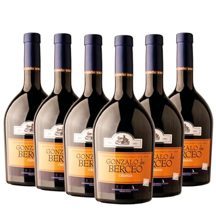 Gonzalo de Berceo Crianza - Vino D.O.Ca. Rioja - Caja 6 botellas x 750 ML PLlGCKxG