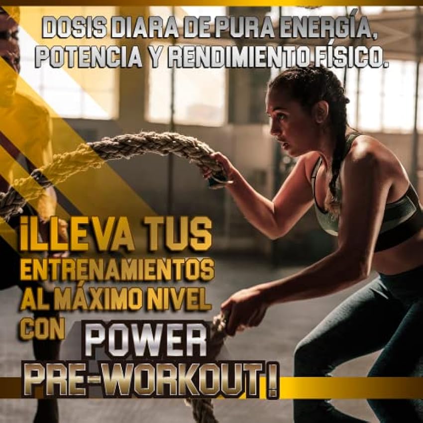 Pre-Workout con Creatina, Beta Alanina, Arginina, Taurina | Potente estimulante energético | Aporte extra de fuerza y resistencia | Potencia tus entrenamientos y desarrollo muscular 300g (Naranja) gObICjyN