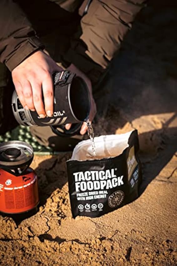 Tactical Foodpack Rice and Pork multipack - 25 platos liofilizados, sabrosos y fáciles de preparar en todas las condiciones. IsrOLMNA