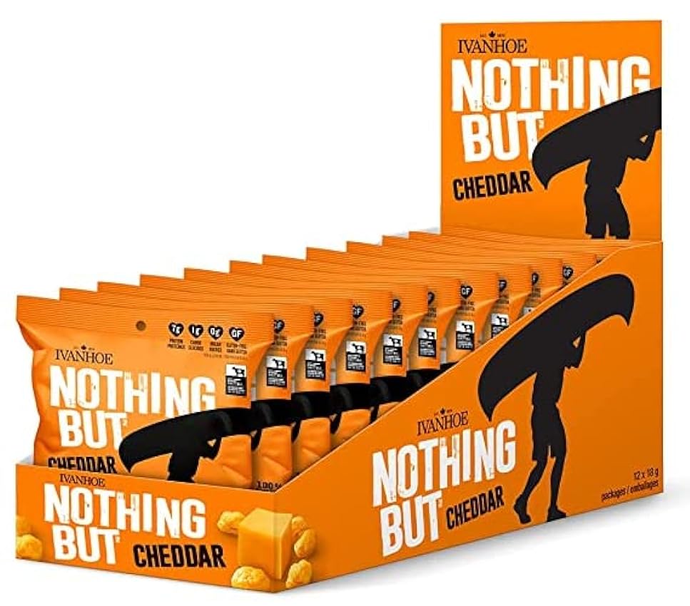 Ivanhoe ´Nothing But´ Shelf-Stable Cheese Snacks Nothing But Minis - Cheddar [12-Pack] 12x18g gYOTEj2G