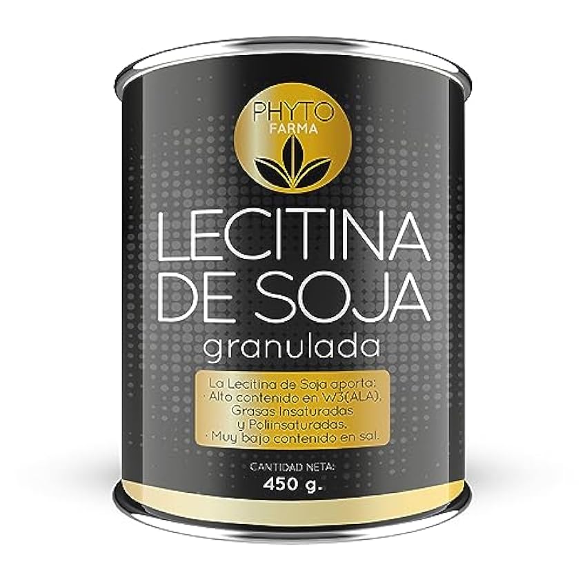 PHYTOFARMA Lecitina de Soja granulada 450 grs - Mejora 