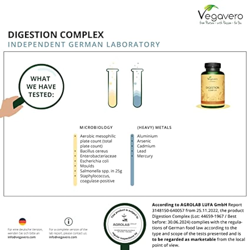 Enzimas Digestivas Vegavero® | 100% Natural | Suplemento para Digestión | Papaína & Bromelina con extractos de Cardamomo, Kiwi y Comino | 180 Cápsulas | Apto para Veganos Pp55yOdO