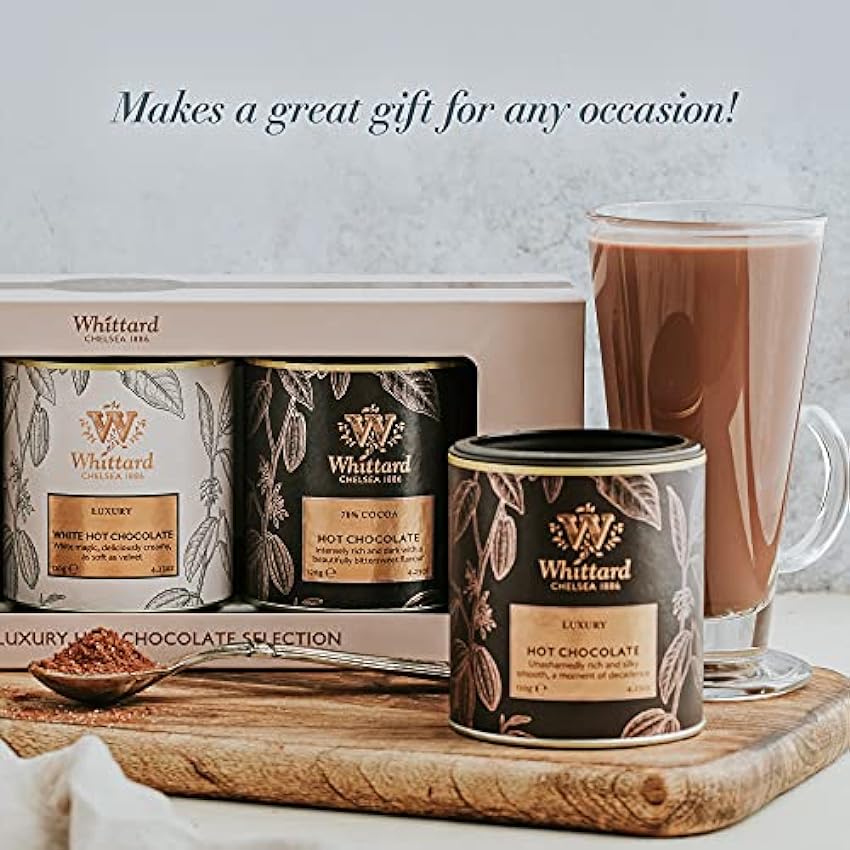 Whittard of Chelsea Luxury Hot Chocolate Selection 120 g (Pack of 3) j0nFc6uk
