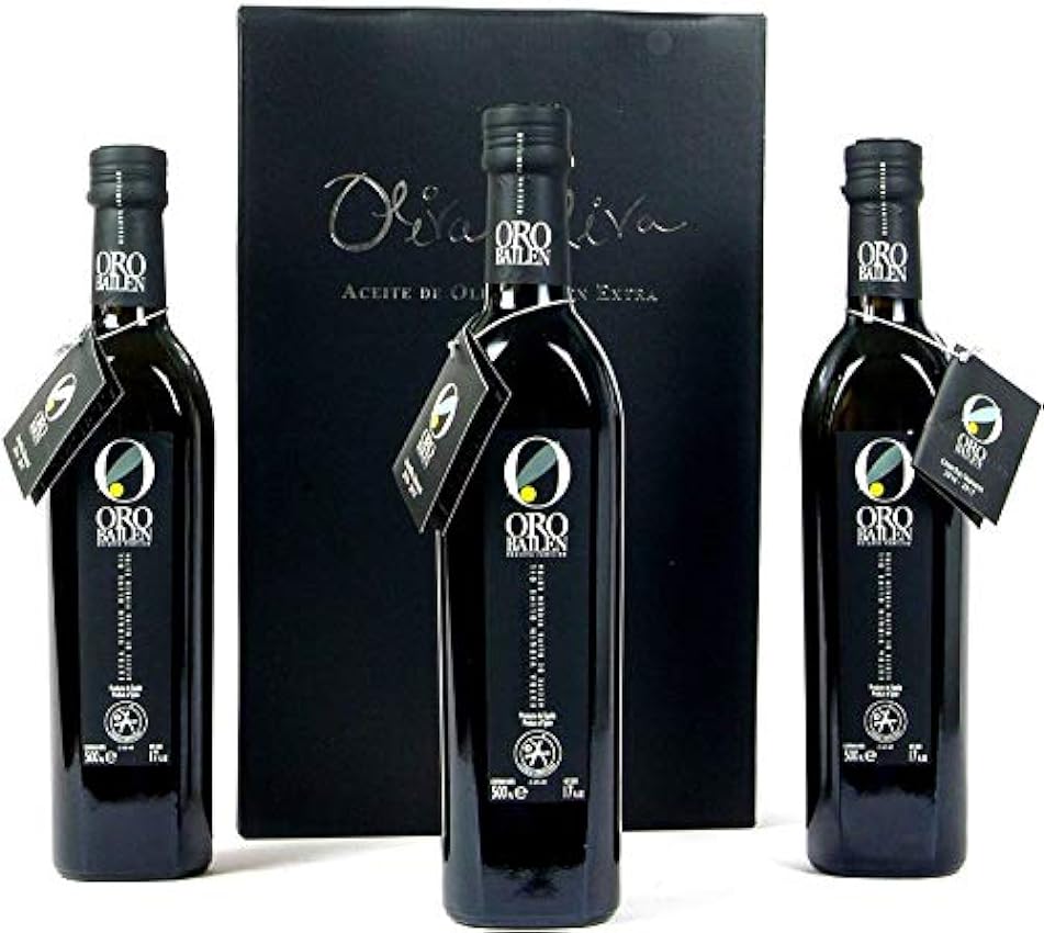 3 botellas x 500 ml - Oro Bailen Reserva Familiar Picual- Aceite de Oliva Virgen Extra por Oliva Oliva gFpVzglL