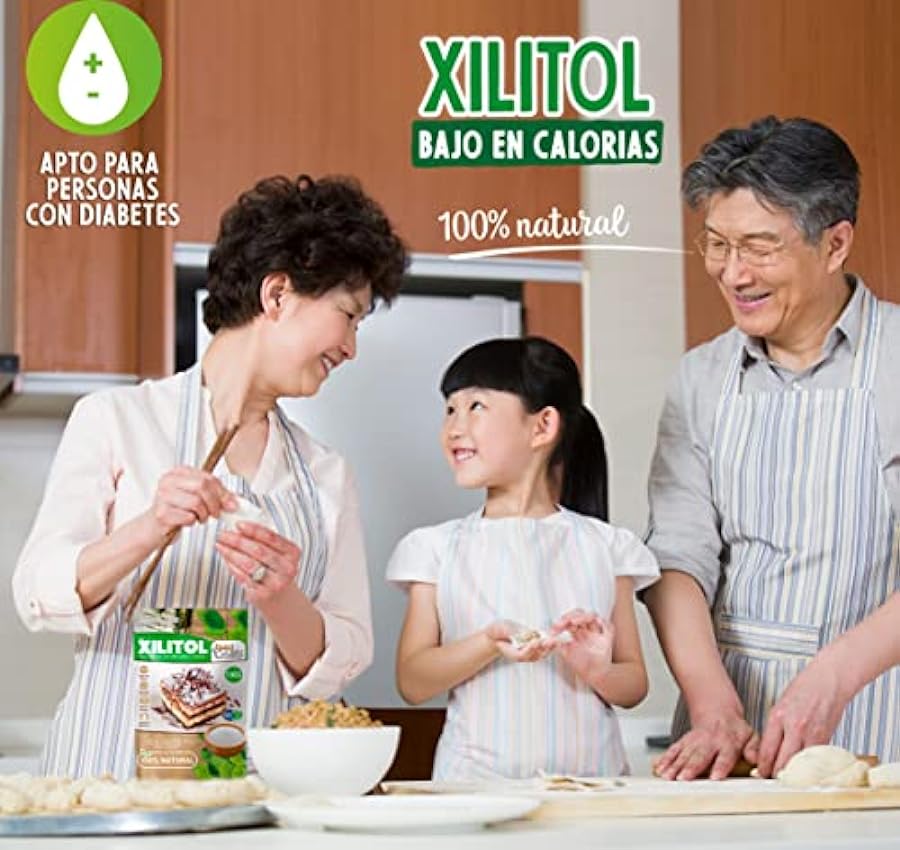 Edulcorante Xilitol Zero DulciLight 100% Natural 1 Kg Origen Abedul de Finlandia | Sustituto del Azúcar en cocina y Repostería | Bajo en calorías y carbohidratos | hiqLqBnp