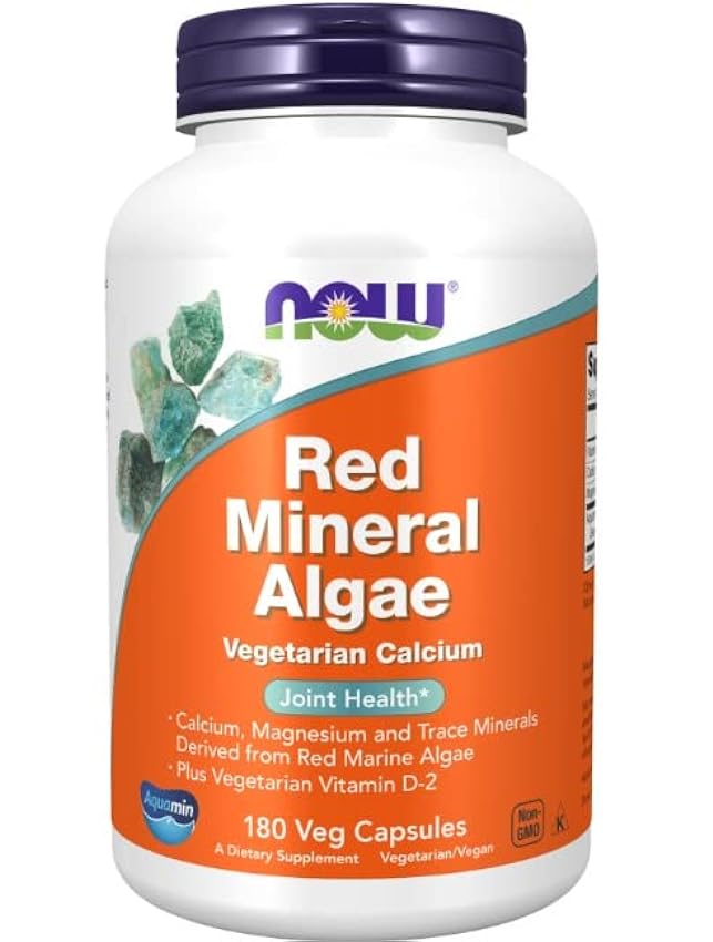 Now Foods, Red Mineral Algae, 180 Cápsulas veganas, Veg