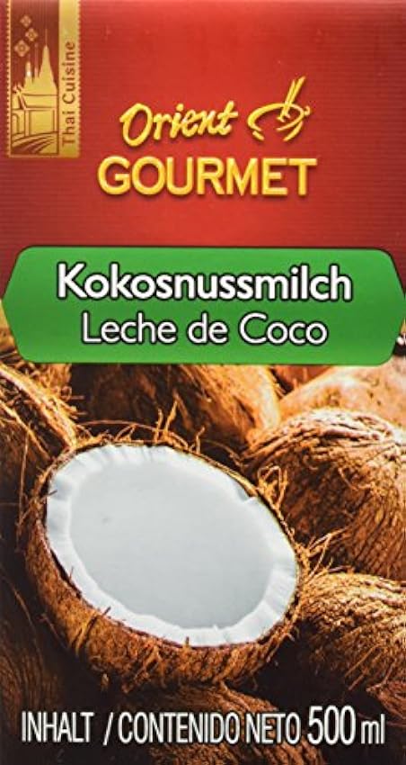 Orient Gourmet Leche de Coco Contenido de Grasa 17-19% - 12 Tetra Pack jcOfRgnG