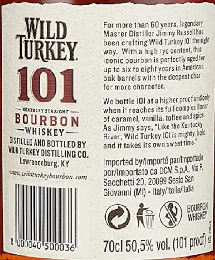 Wild Turkey 101 Bourbon Whiskey, 70 cl nA1Czwfd