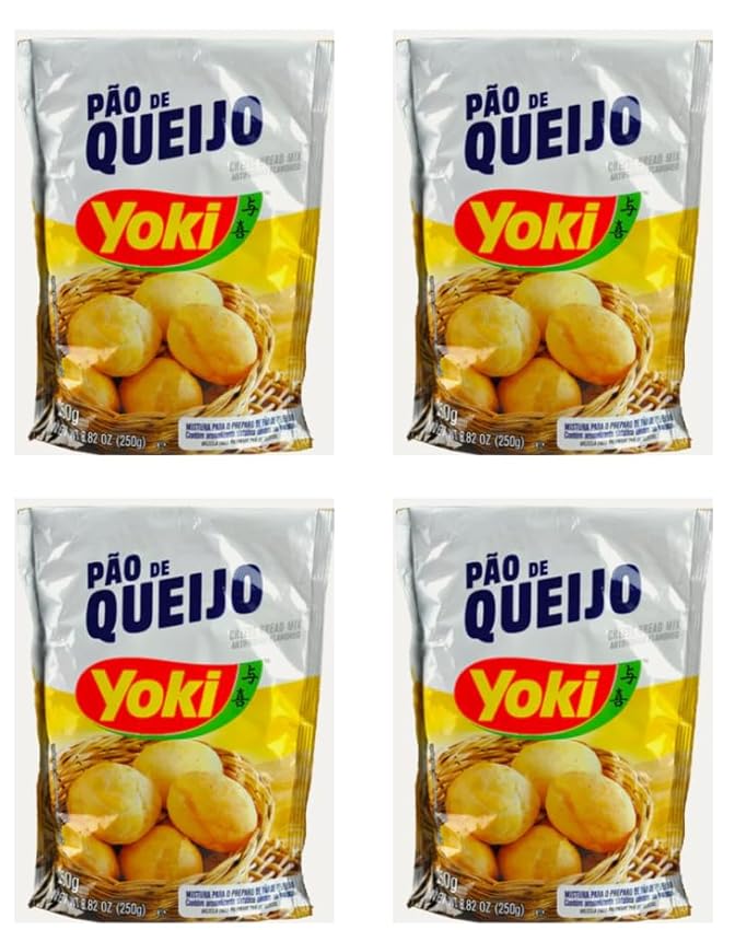 YOKI Rollos de queso brasileño Pao de Queijo | Pack de 4 gbH2rUXK