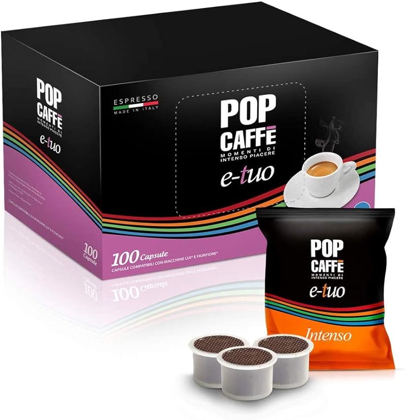 100 Cápsulas Pop Caffè E-TUO 1 Intenso compatibles con 