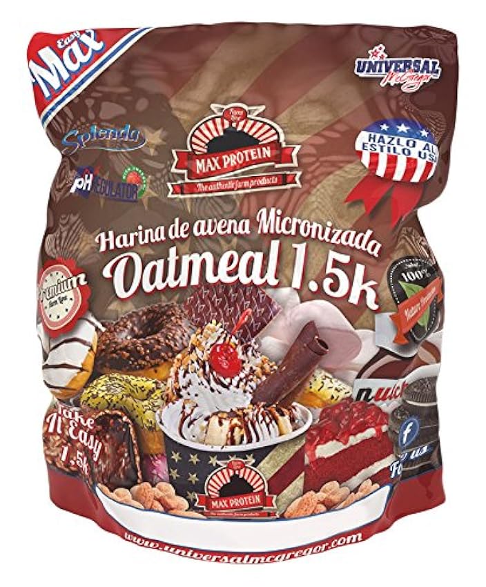 Max Protein Oatmeal Harina Avena - 1500 gr lDMQDvyW