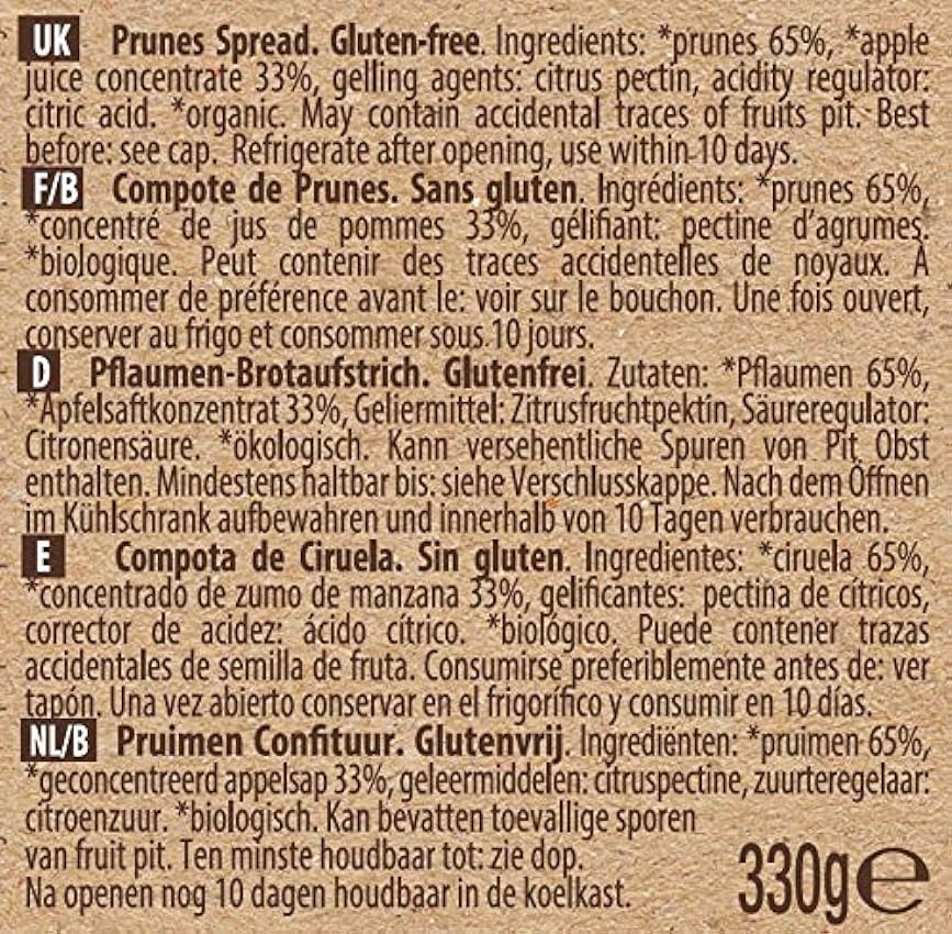 Probios Compota de Ciruela - Paquete de 6 x 330 gr - Total: 1980 gr Km5FjjkO