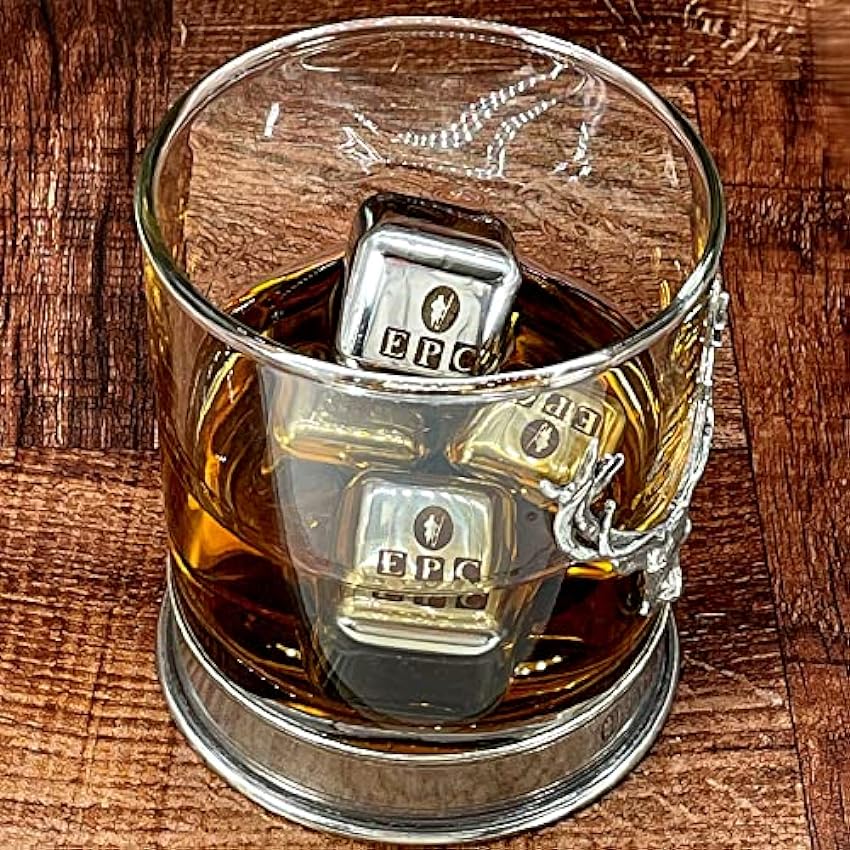 English Pewter Company - Juego de piedras de acero inoxidable para whisky, vino, ginebra, ron y más o3sPSxf0