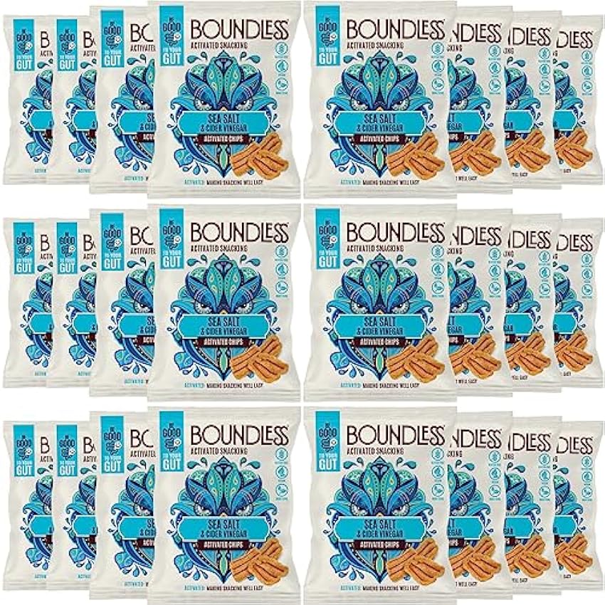 BOUNDLESS ACTIVATED CHIPS, Sea Salt and Cider Vinegar, 24x23g HJdnMitr