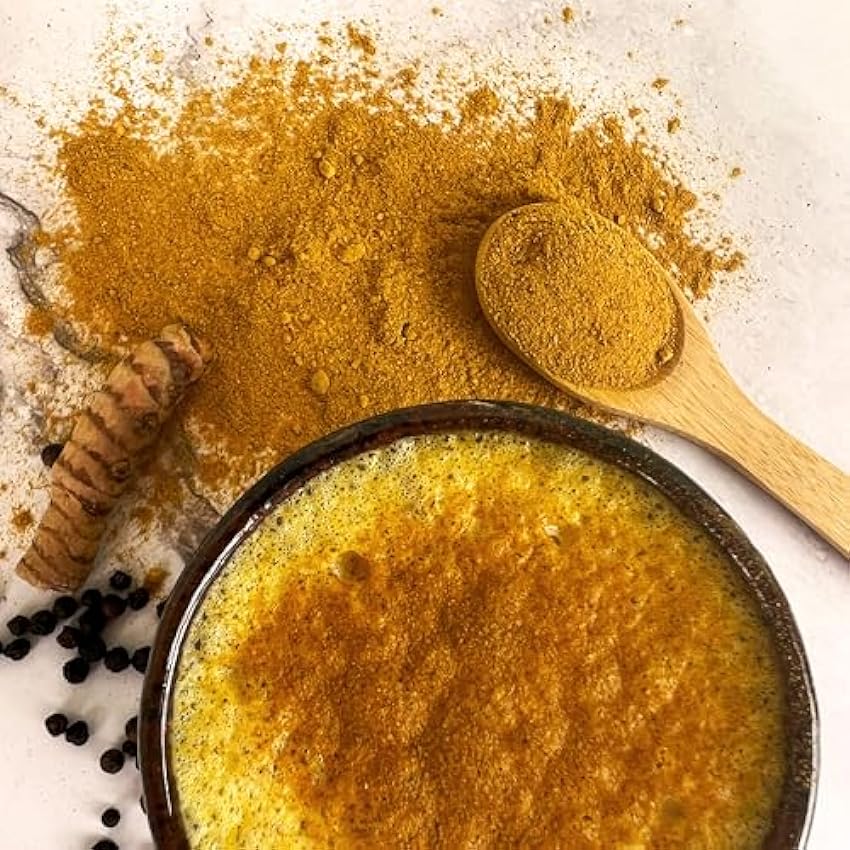 Ori Superfoods Golden Sahara Superfood Powder Mix con cúrcuma, yacon, baobab, ashwagandha, jengibre, canela, pimienta negra O20fnx3Y