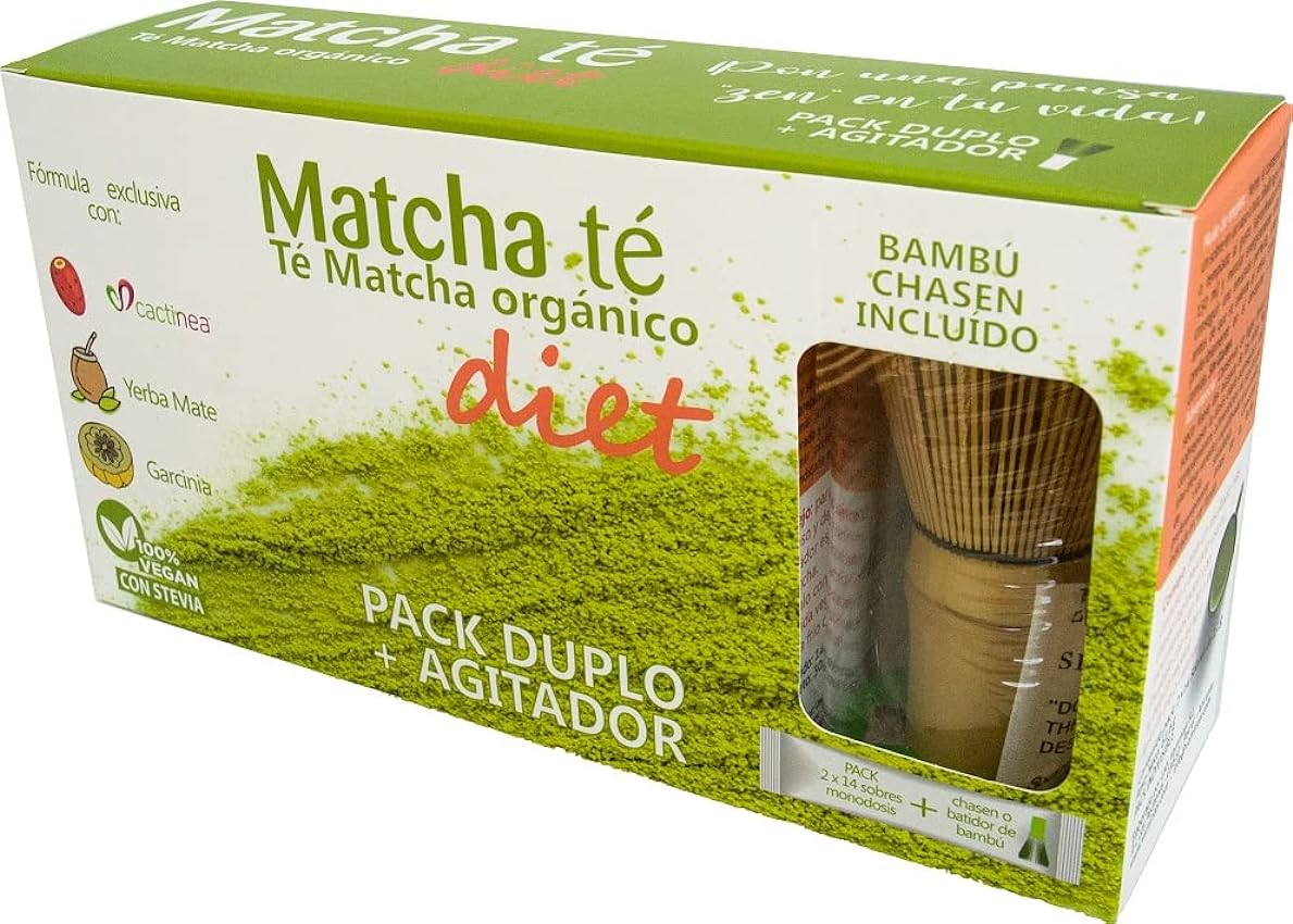 Vaminter - Pack Té Matcha Diet - 2 Cajas y Espumadera -