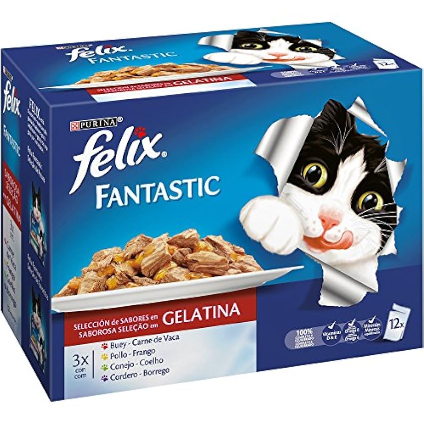 Felix Purina Fantastic Comida Húmeda para Gato Adulto P