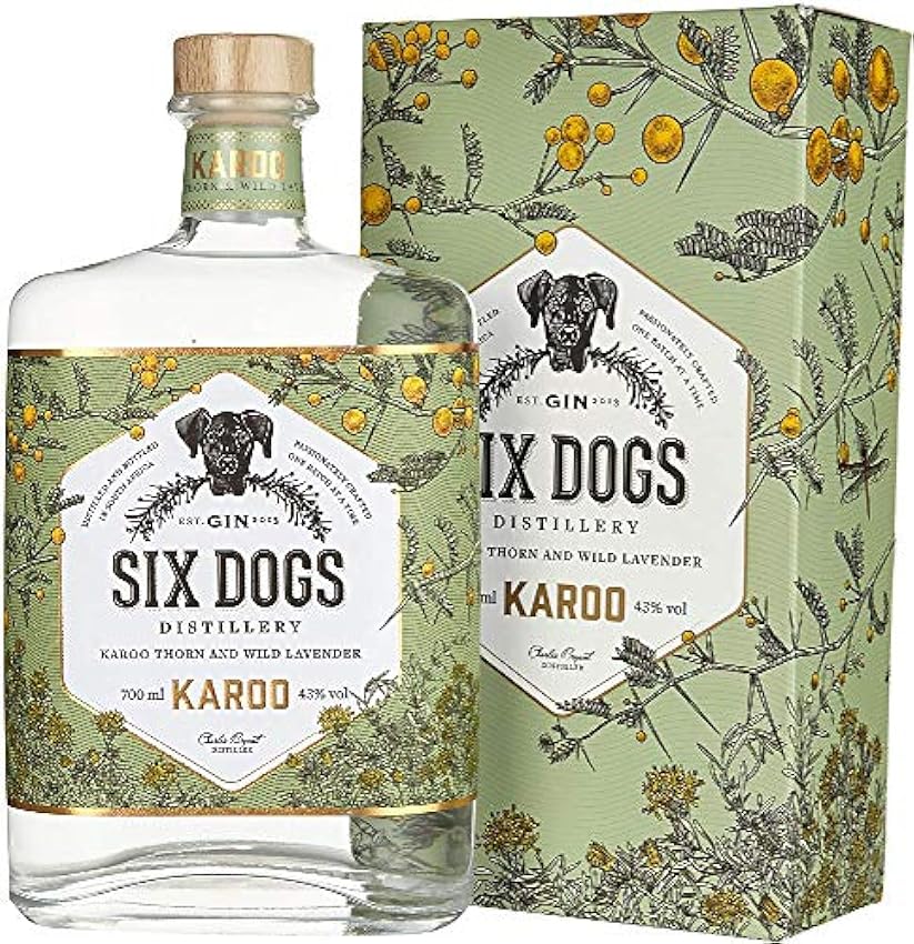 Six Dogs Six Dogs Gin Karoo/Ginebra De Sudáfrica [Karoo