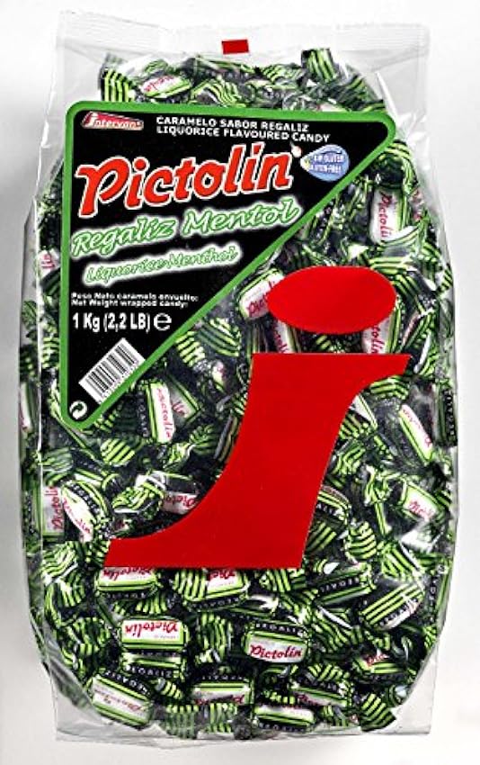 Pictolín Regaliz - Caramelos sabor regaliz - Bolsa de 1