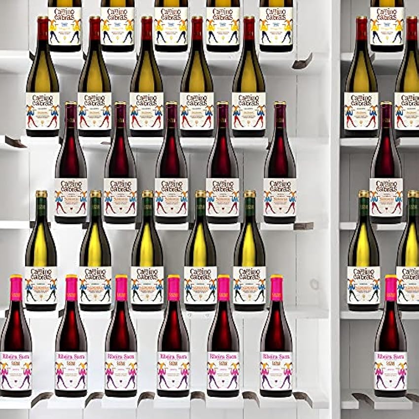 Estuche Regalo - Vino Albariño - Vino para Regalar – Vino gallego Premium – Vino Regalo Gourmet – Pack Regalo vino – D.O. Rias Baixas - 1 botella x 750 ml – Estuche de Vino CAMINO DE CABRAS jCxq5mEb